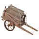 Cart with wood, Neapolitan nativity 18x6cm s2
