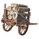 Wóz z drewnem szopka neapolitańska 18x6 cm s3