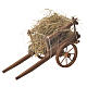 Cart with hay, Neapolitan nativity 18x6cm s1
