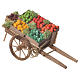 Neapolitan nativity accessory, boxed fruit cart 18x6cm s2