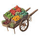 Neapolitan nativity accessory, boxed fruit cart 18x6cm s3