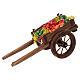 Neapolitan nativity accessory, loose fruit cart 18x6cm s2