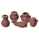 Assorted Amphorae in terracotta, 5 pieces for nativities s1