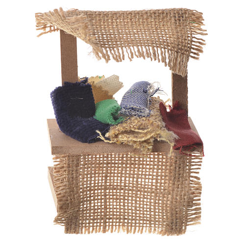 Banco stoffe presepe 10,5x7x4,5 cm 1