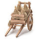 Cart with demijohns, Neapolitan Nativity 10x18x8cm s4