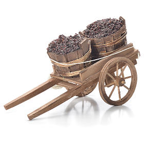 Belén napolitano: Carreta con tina belén napolitano 10x18x8 cm Belén napolitano: Carreta con tina belén napolitano 10x18x8 cm