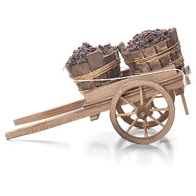 Belén napolitano: Carreta con tina belén napolitano 10x18x8 cm Belén napolitano: Carreta con tina belén napolitano 10x18x8 cm