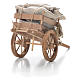 Cart with sacks, Neapolitan Nativity 10x18x8cm s3