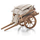 Cart with sacks, Neapolitan Nativity 10x18x8cm s1