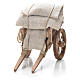 Cart with sacks, Neapolitan Nativity 10x18x8cm s4