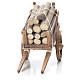 Carro con legname presepe napoletano 10x18x8 cm s4