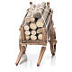 Cart with wood, Neapolitan Nativity 10x18x8cm s4