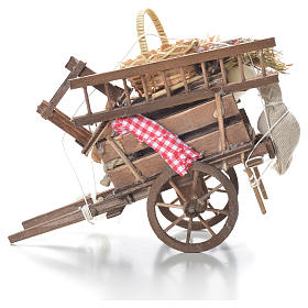 Neapolitanische Krippe: Karre mit Haus Möbel 10x18x8cm neapolitanische Krippe