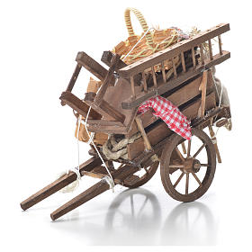 Neapolitan Nativity Scene: Cart of the evicted, Neapolitan Nativity 10x18x8cm