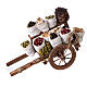 Cart with dried fruit sacks, Neapolitan Nativity 10x18x8cm s1