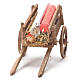 Cart with fabrics, Neapolitan Nativity 12x20x8cm s4