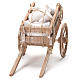 Cart with sacks, Neapolitan Nativity 12x20x8cm s4