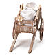Cart with flour sacks, Neapolitan Nativity 12x20x8cm s4