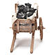 Cart with coal, Neapolitan Nativity 12x20x8cm s4