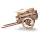 Cart with sacks and fabrics, Neapolitan Nativity 12x20x8cm s2