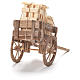 Cart with boxes, Neapolitan Nativity 12x20x8cm s3