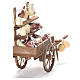 Cart with cured meets, Neapolitan Nativity 12x20x8cm s3