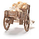 Wózek z chlebem szopka neapolitańska 12x20x8 cm s3