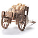 Cart with bread, Neapolitan Nativity 12x20x8cm s7