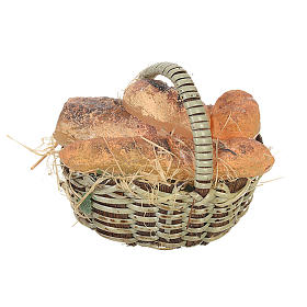 Panier avec pain en cire crèche 20-24 cm