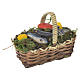 Accessory for nativities of 20-24cm, basket with fish in wax s1