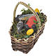 Accessory for nativities of 20-24cm, basket with fish in wax s2