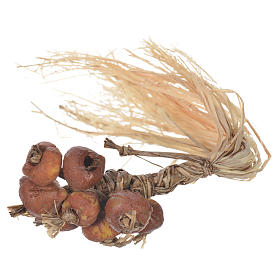 Tresse d'oignons en cire crèche 20-24 cm