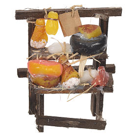 Aliments en miniature: Banc de charcutier cire crèche 8,5x6x4 cm Aliments en miniature: Banc de charcutier cire crèche 8,5x6x4 cm