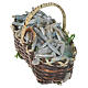 Accessory for nativities of 20-24cm, basket with sardines in wax s2