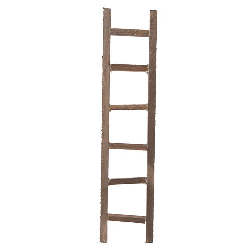 Wooden ladder, nativity accessory 22x4.5cm 1
