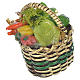 Accessory for nativities of 20-24cm, basket with vegetables in wax s2