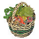 Accessory for nativities of 20-24cm, basket with vegetables in wax s1