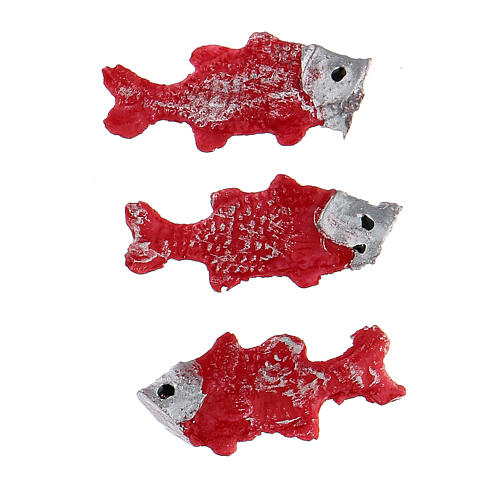 Rote Fische 3St. für Krippe 2