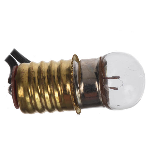 E10 bulb for Nativity, 3.5v with wire measuring 50cm 1