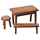 Table, bench, stool for Moranduzzo Nativity, 10cm s1