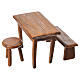 Table, bench, stool for Moranduzzo Nativity, 10cm s2