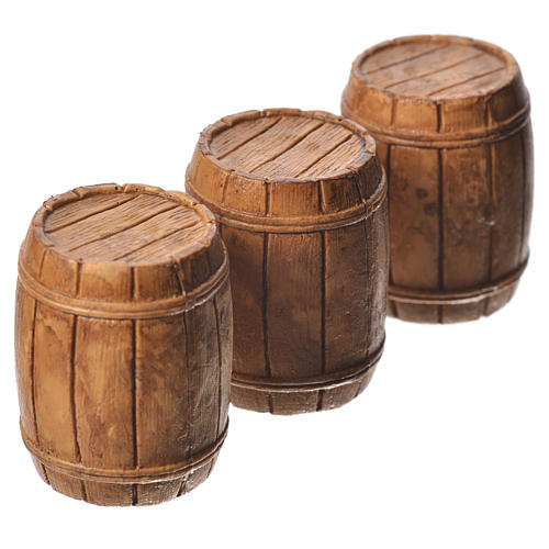 Barrels 3 pieces, Moranduzzo Nativity scene 10cm 2
