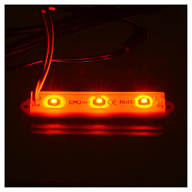 Luces LED subacuáticas 9 x 1,5 cm enchufe 2,5 mm rojo