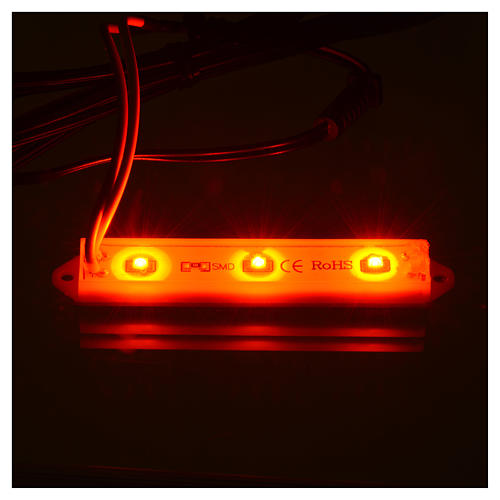 Luces LED subacuáticas 9 x 1,5 cm enchufe 2,5 mm rojo 2