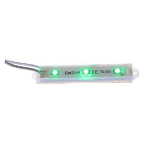 Luces LED subacuáticas 9 x 1,5 cm enchufe 2,5 mm verde