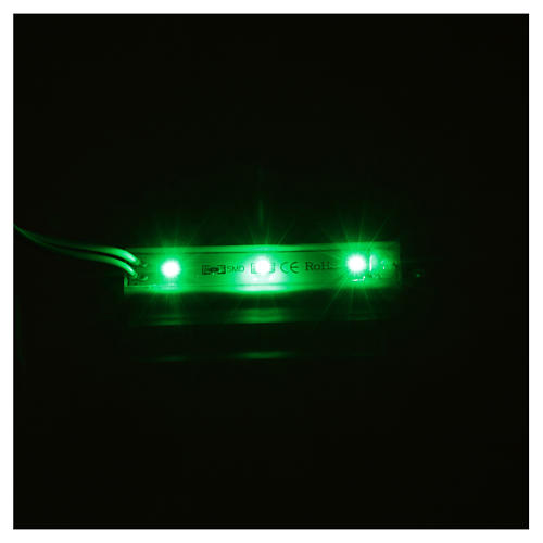 Luces LED subacuáticas 9 x 1,5 cm enchufe 2,5 mm verde 2