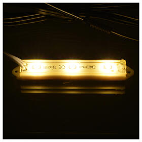 Luces LED subacuáticas 9 x 1,5 cm enchufe 2,5 mm blanco cálido