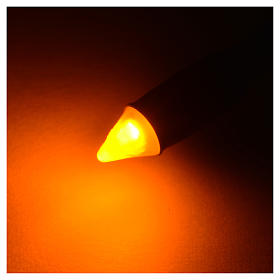 Luz LED efecto antorcha color amarillo diám 5 mm belén