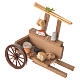 Cart with cheeses in wax, nativity accessory 10x12x8cm s1