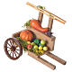 Cart with vegetable in wax, nativity accessory 10x12x8cm s1